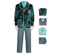 AYIMEIS Pfannee Cosplay Costume Déguisement de Wicked Costume Pfannee Uniforme Scolaire Verte Blazer Noël Halloween Carnaval Fête Performance Vêtements pour Adulte