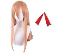 AYIMEIS Power Cosplay Perruque Anime Chainsaw Man Cosplay Wig Déguisement de Power Perruque Noël Halloween Carnaval Fête Performance Costume Accessoires