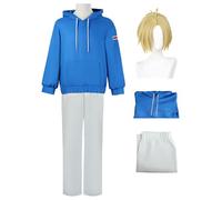 AYIMEIS Shin Asakura Cosplay Costume avec Perruque Déguisement de Anime Sakamoto Days Costume Shin Asakura Uniforme Noël Halloween Carnaval Fête Performance Costume Adulte