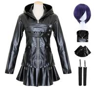AYIMEIS Touka Kirishima Cosplay Costume avec Perruque Déguisement de Anime Tokyo Ghoul Costume Kirishima Touka Uniforme Noël Halloween Carnaval Fête Cosplay Adulte S-XXL