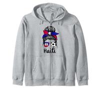 Ayiti Femme Drapeau de la Haïti Supporters Haïtiens Sweat à Capuche