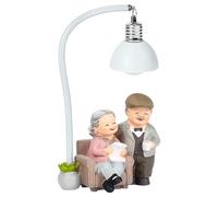 Ayixiwarz Statue d'anniversaire de mariage, cadeau d'anniversaire de mariage pour parents, statue de couple âgé, cadeau de fiançailles, décoration en résine