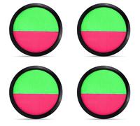 Ayizhiniu 4pcs Raquette Scratch Ball, Balle Raquette Scratch Jeux, Jeu de Balle Enfants, Lancer Catch Ball Jouet Jeu Apportez 4 Balles, S'applique Jeux D'extérieur Famille