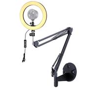 AYIZON Kiyo Pro Webcam Ring Light Support Mural, Lampe Streaming 25cm, Compatible avec Razer