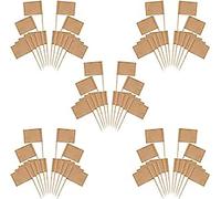 AYJIB Paquet de 1000 Drapeaux de Cure-Dents étiquettes Alimentaires pour Buffet, Fromage, Cupcakes, Cure-Dents Vierges pour fête, Mariage, Anniversaire