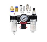 AYJYZHIAG AC2000-02 1/4 "régulateur jauge compresseur d'air Filtre Huile séparateur d'humidité for filtres à Eau déshumidifie(8MM Fittings)