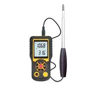 AYJYZHIAG Anémomètre numérique Professionnel de Vitesse du Vent, avec testeur de température, Interface USB 0~25 m/s, capteur de Vent, HT-9830