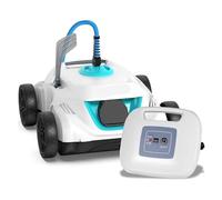 AYJYZHIAG Aspirateur Automatique de Piscine, Robot aspirateur for piscines Hors Sol avec câble Flottant pivotant 10 m - Orca 800 Mate, Blanc