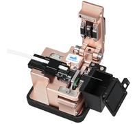 AYJYZHIAG AUA-X3 Cliveuse de Fibre de Haute précision FTTH Câble Couteau de Coupe de Fibre Optique Outils de Coupe Pince Trois en Un Fente 24 Lame de Surface(Rose Gold AUA-X3)