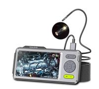 AYJYZHIAG Caméra d'inspection endoscopique 1080P 5" IPS écran 5 mm Double Objectif Endoscope étanche 5 m 7 LED Microphone intégré 32 Go