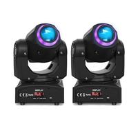 AYJYZHIAG Faisceau lumineux à tête mobile Gobo RGBW, projecteur d'éclairage effet de scène for DJ Disco fête noël Bar Club mariage anniversaire 2 pièces/ensemble