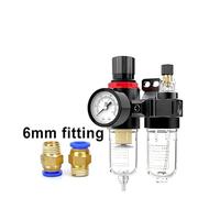 AYJYZHIAG Filtre de piège de régulateur de séparateur d'eau d'huile de compresseur AFC2000, avec soupape de réduction d'air for aérographe, Connexion G1/4(AFC w (PC6-02x2))
