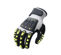 AYJYZHIAG Gants mécaniques Anti-coupure TPR, Anti-vibration, Anti-écrasement, Anti-collision, gants de sécurité for cyclisme en plein air(Grey-white,XL)