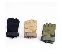 AYJYZHIAG Gants tactiques demi-doigt, gants de cyclisme quatre saisons, anti-coupure, antidérapants, Fitness, conduite, pêche sans doigts(Imported Green,M)