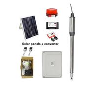 AYJYZHIAG Kit d'ouverture de Portail à battant Simple - 2 télécommandes GRATUITES, télécommandes de Voiture/kit Solaire/Verrouillage de Portail en Option(Kit g)