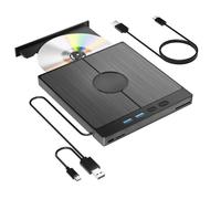 AYJYZHIAG Lecteur Blu-Ray Externe 7 en 1, graveur Portable, enregistreur CD/DVD, Support Disque 100 Go R/W for Ordinateur Windows, Linux, macOS