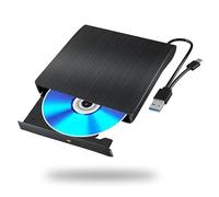 AYJYZHIAG Lecteur Blu-Ray Externe for Ordinateur Portable, Lecteur CD/DVD, Compatible avec Windows 11, 10 et Mac