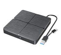 AYJYZHIAG Lecteur Blu-Ray Externe, Lecteur Optique 3D Portable, graveur de CD, DVD-ROM, Compatible avec Windows XP/7/8/10/11 et macOS