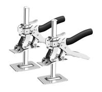 AYJYZHIAG Lot de 2 vérins Levage for armoires, Bras à économie Main-d'œuvre, Outil réglage la Hauteur des Carreaux, Manuel for Panneaux Porte et cloisons sèches(2pcs Short)