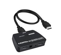 AYJYZHIAG Meilleur répartiteur 4K, séparateur 1x2, extracteur, amplificateur HDR 2.0, 1 entrée Sorties, for PS4, TV, PS5(ZY-HS20B)