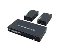 AYJYZHIAG Répartiteur 1x7 Extender 60m 1x2 UTP Cat5e Cat6 1080P RJ45 Splitter extenseur Émetteur Récepteur(One TX and Two RX)