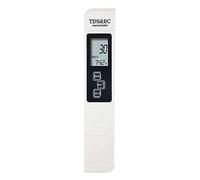 AYJYZHIAG Testeur d'eau numérique TDS, Haute précision, pH-mètre 0-14, 0-9990 ppm, et EC, écran LCD, pureté de l'eau, PPM, Filtre d'aquarium(TDS White)
