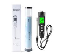 AYJYZHIAG Testeur d'EC du Sol 0,00~10,00 mS/cm Conductivité EC PH Mètre Sonde détachable Compensation Automatique de la température(Gold)