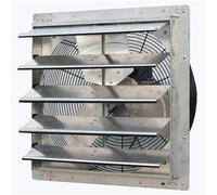 AYJYZHIAG Ventilateur d'extraction mural à obturateur automatique de 20 po, avec thermostat et variateur vitesse, 2, A, 3368 pi³/min