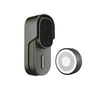 AYJYZHIAG WiFi vidéo Sonnette caméra extérieure étanche Filaire DC AC Porte Cloche 1080P sans Fil sécurité Batterie