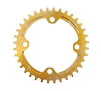 AYKANING Plateau De PéDalier,Plateau De VéLo Plateau 104BCD Rond 32 34 36 38 40 42T 44 46 Dents Étroit Large Ultraléger VTT VTT 104 BCD Plateau(34T,Golden)