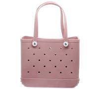 Sac De Plage,Sac De Plage Femme Sac de plage imperméable grand fourre-tout sac à main à bandoulière dame grande capacité de rangement sac à main mode femmes plage fourre-tout Bogg Bag(Pink-36x30x13cm)