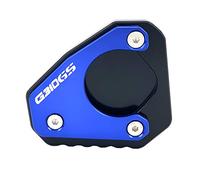 AYKANING Support BéQuille Moto,LatéRale De Moto Moto Kickstand Extension Plaque Pied Pied côté Tableau Agrandir Pad FIT Utilisation pour BMW G310GS G 310GS G 310 GS 2017 2018(Blue)