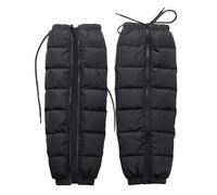 AYKHDS Jambières de cyclisme thermiques, jambières à fermeture éclair, genouillère thermique imperméable pour l'hiver, protège-jambes de moto pour filles et garçons, genouillères épaisses imperméables