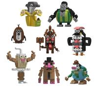 AYKLFNW Ensemble de 8 Blocs de Construction d'animaux Brainrot Idées de modèles créatifs de Personnages Populaires Jouets pour Enfants Robuste et Pratique Cadeau pour Les Fans B