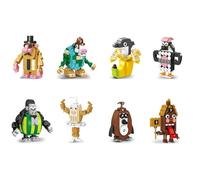 AYKLFNW Ensemble de 8 Blocs de Construction d'animaux Brainrot Idées de modèles créatifs de Personnages Populaires Jouets Tralalero Tralala Figurines pour Enfants Cadeau B
