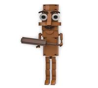 AYKLFNW Générique Brainrot Construction Blocs Figurines à Assembler Figurine Tung Tung Tung Sahur Jouets de Construction Tralalero Tralala Figurine à Collectionner D