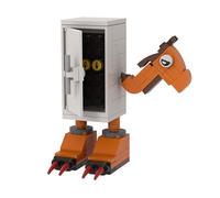 AYKLFNW Générique Brainrot Construction Blocs Figurines à Assembler Figurine Tung Tung Tung Sahur Jouets de Construction Tralalero Tralala Figurine à Collectionner E