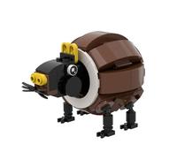 AYKLFNW Modèle De Blocs De Construction Brainrot, Tung Tung Tung Sahur Figurine Pop, Creative Animal Block Toys, Facile à Transporter pour Les collègues et Les Amis C
