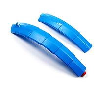 AYKNINGD Garde Boue Velo,Garde Boue VTT Fender de Boue à vélos rétractable télescopique Multicolore avec des Enfants Garde-Boue arrière for la Route Montagne MTB Vélo Pliant(Blue)