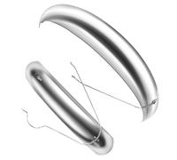 AYKNINGD Garde Boue Velo,Garde Boue VTT Fleur de vélo Fender Neige Vélo Flap 26 Pouces 4.0 Fat Bikes Accessoires Couverture complète(White)