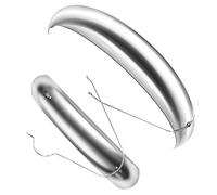 AYKNINGD Garde Boue Velo,Garde Boue VTT Snow Bicycle Fender 26 * 4,0 Pouces Mudguard Couverture complète Ailes de vélo Fat Partie MATÉRIAU DE Fer Fort Durable(Stainless Steel)