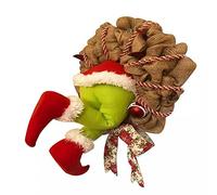 AYKNINGD Guirlande Noel Maison De Noël Domestique Porte La Couronne Gare Cerceau Mûr Conception Xmas Décor Arbre Ornements Guirlandes(30x40cm)