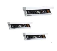 AYKNINGD Meuble Plus Tiroir Secret Compartiment Flottante avec ccaché, Solution de Rangement à, for Salon ou Bureau(White,3PCS)