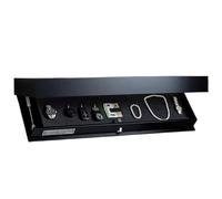 AYKNINGD Meuble Plus Tiroir Secret Étagère avec Compartiment Flottante dissimulée, Solution de Rangement Murale for Salon ou Bureau(Black)