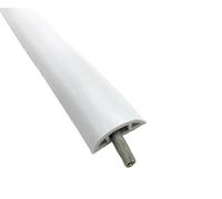 AYKNINGD Passe Cable Sol,Goulotte Passe Cable Cache-câble de Sol Auto-adhésif de 1 m, Protection de Conduit de câblage d'extension, Fente de Fil électrique, Cache-câble, Gestion(White)