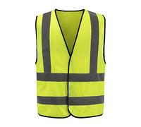 AYKRM Gilet De Signalisation Jaune Xxl Gilet Haute Visibilité Gilet De SéCurité Homme Unisexe