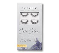 AYLASHES Maxi Box CAFE GLAM Lot de 5 paires d'extensions de cils DIY Tenue jusqu'à 7 jours Kit de bricolage pour la maison Cils artificiels Cils adhésifs Kit d'extensions de cils