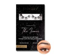 AYLASHES Maxi Box The Ionic - Lot de 6 paires d'extensions de cils DIY - Tenue jusqu'à 7 jours - Kit de bricolage pour la maison - Faux cils adhésifs - Kit d'extension de cils