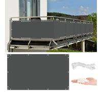 AYLFBFU Brise Vue Occultant 55x150cm Anthracite, Résistant Aux UV, Aux Déchirures, Brise Vue, Filet Occultant avec Œillets et Attaches pour en Jardin Decking Plein Air Personnalisable - Taille