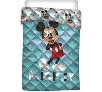 AYMAX Couette imprimée réversible Mickey Disney - Bleu - 140 cm x 200 cm Bleu G